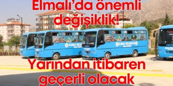 Elmalı’da Otobüs Biletlerine Zam Geldi!