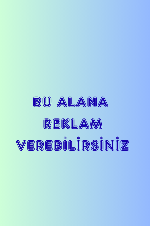 BU ALANA REKLAM VEREBİLİRSİNİZ