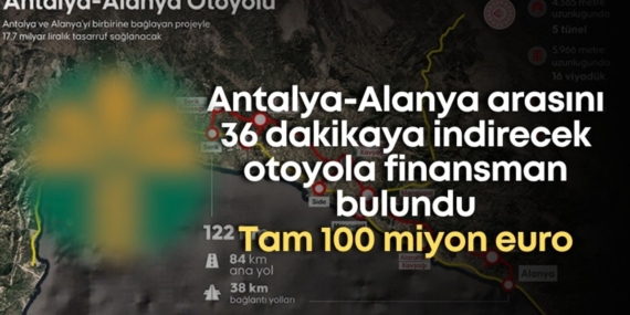 Antalya-Alanya Otoyolu, 36 Dakikaya İnecek!