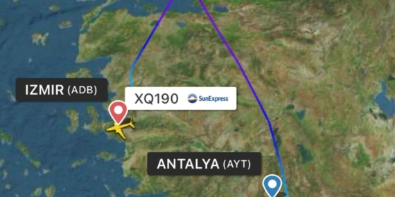 SunExpress Uçağı Teknik Arıza Nedeniyle İndi