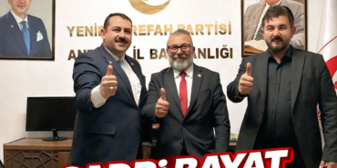 SADRI BAYAT YENİDEN REFAH PARTİSİ ANTALYA’DA ÖNEMLİ GÖREVE GETİRİLDİ