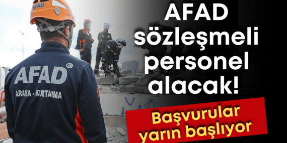 AFAD, 473 Sözleşmeli Personel Alacak!