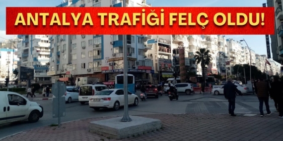 Antalya’da Su Hattı Çalışmaları Trafiği Kilitledi